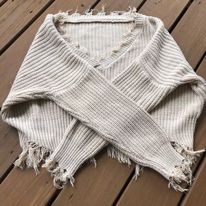 Shein Solid Fringe Trim sweater | Never worn